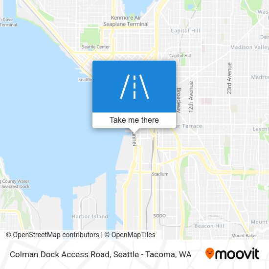 Mapa de Colman Dock Access Road