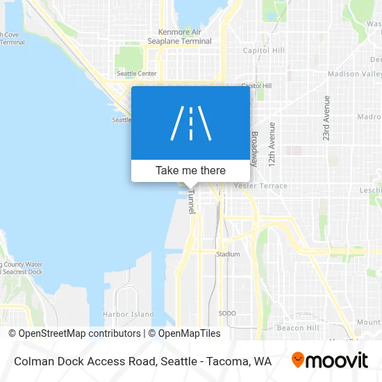 Colman Dock Access Road map