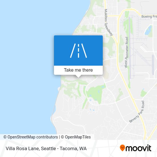 Villa Rosa Lane map