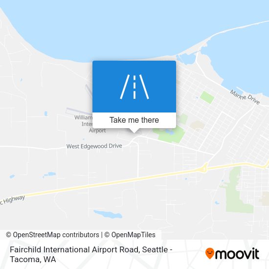 Mapa de Fairchild International Airport Road
