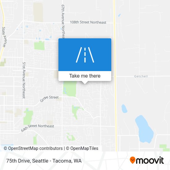 75th Drive map