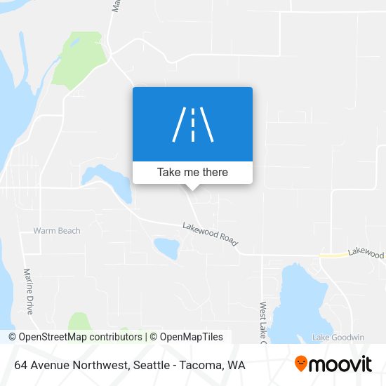 64 Avenue Northwest map