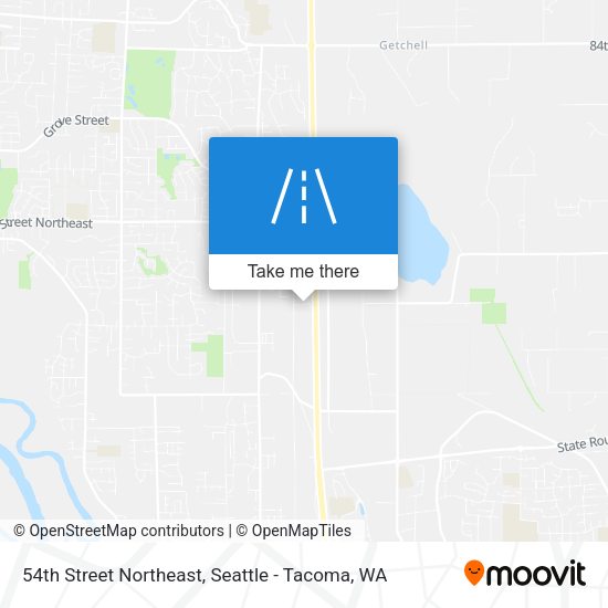 54th Street Northeast map