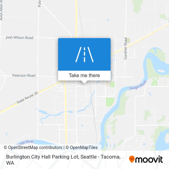Burlington City Hall Parking Lot map