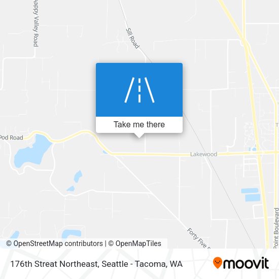 176th Streat Northeast map