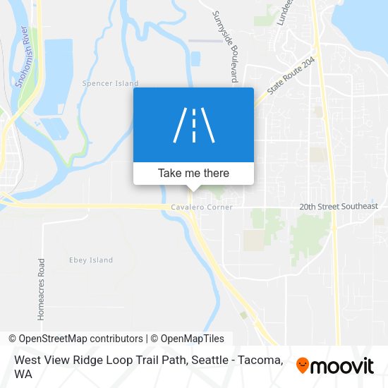 Mapa de West View Ridge Loop Trail Path