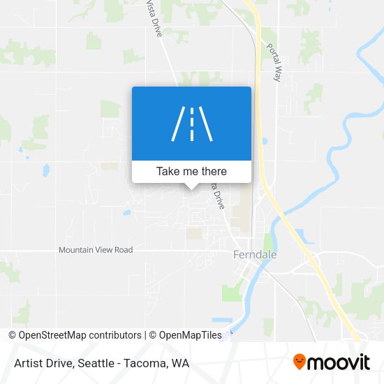 Artist Drive map