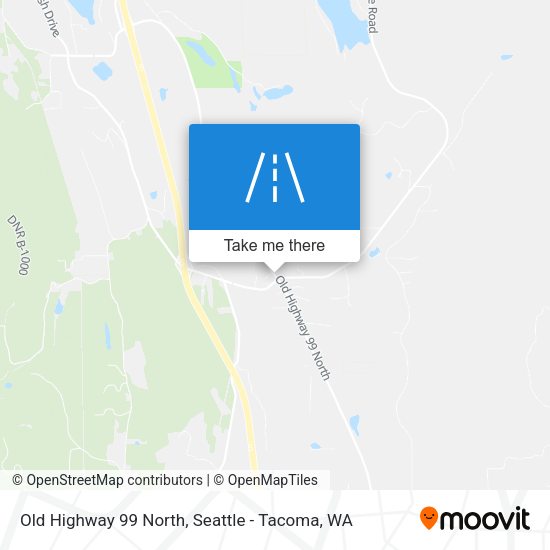 Old Highway 99 North map