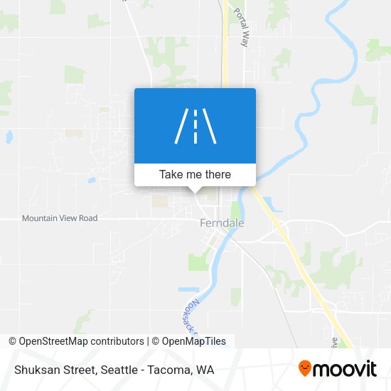 Shuksan Street map