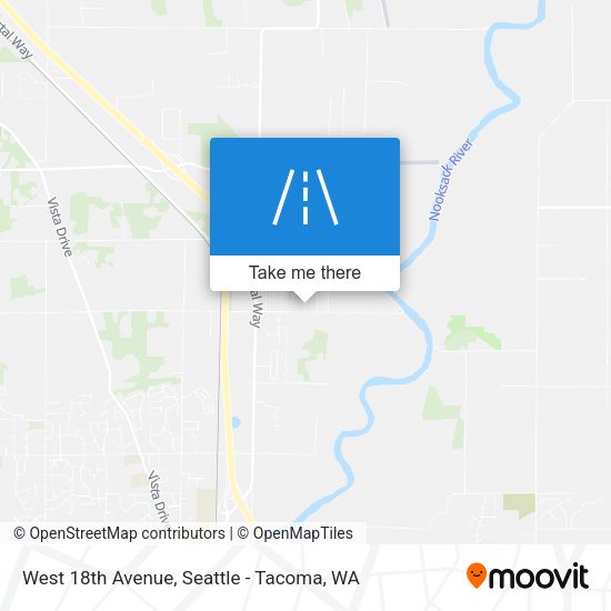 West 18th Avenue map