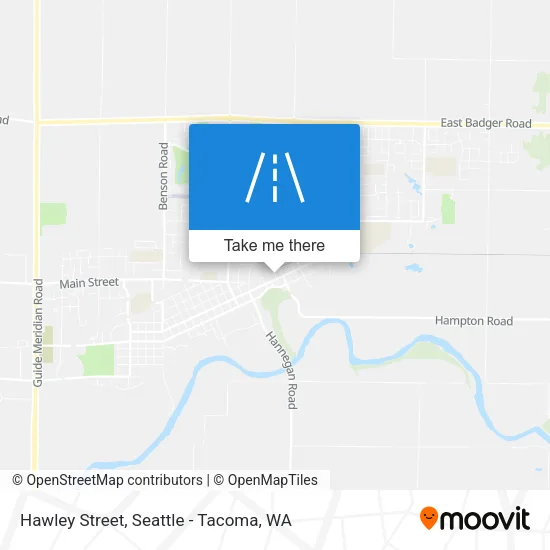 Hawley Street map