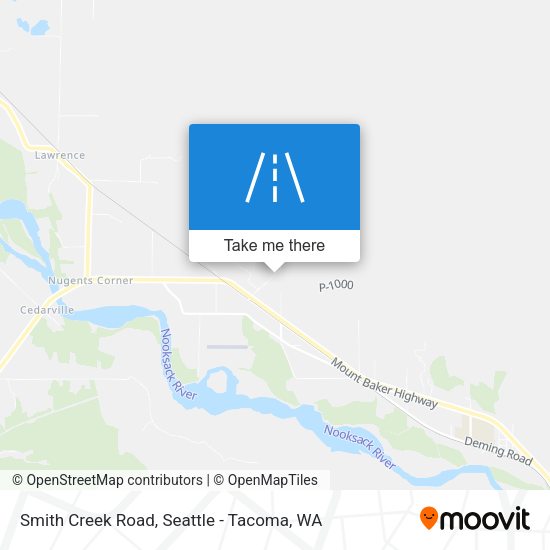Smith Creek Road map