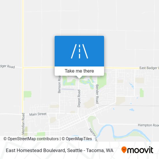 East Homestead Boulevard map