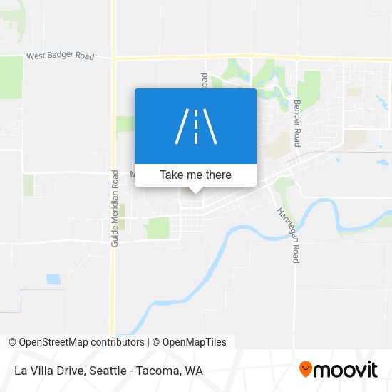 La Villa Drive map