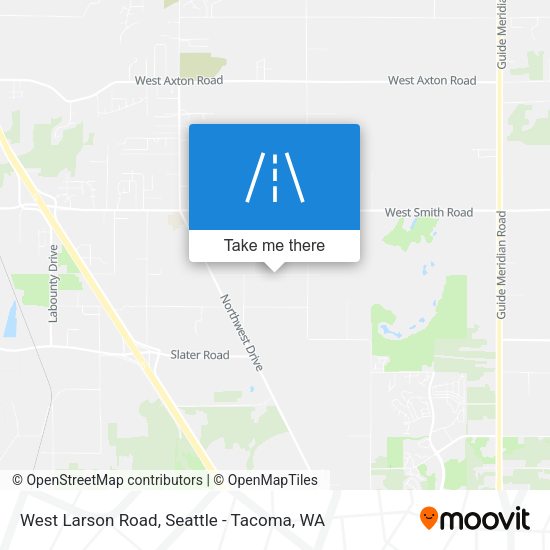 West Larson Road map