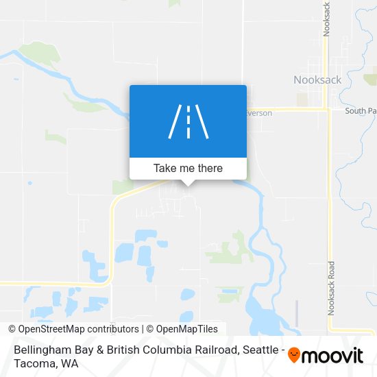 Bellingham Bay & British Columbia Railroad map