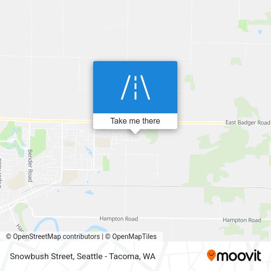 Snowbush Street map