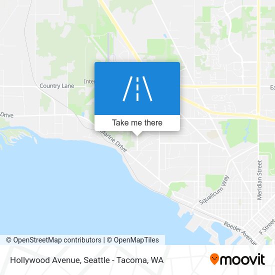 Mapa de Hollywood Avenue