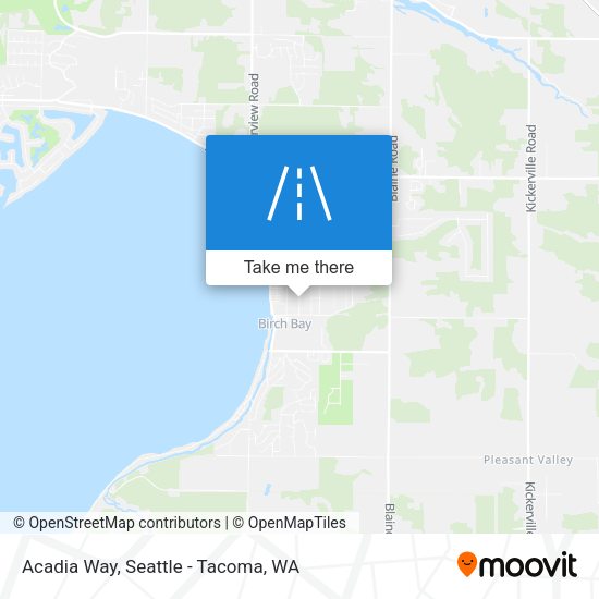 Acadia Way map