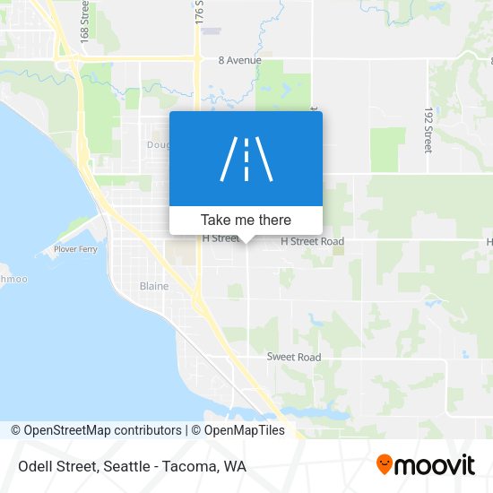 Odell Street map