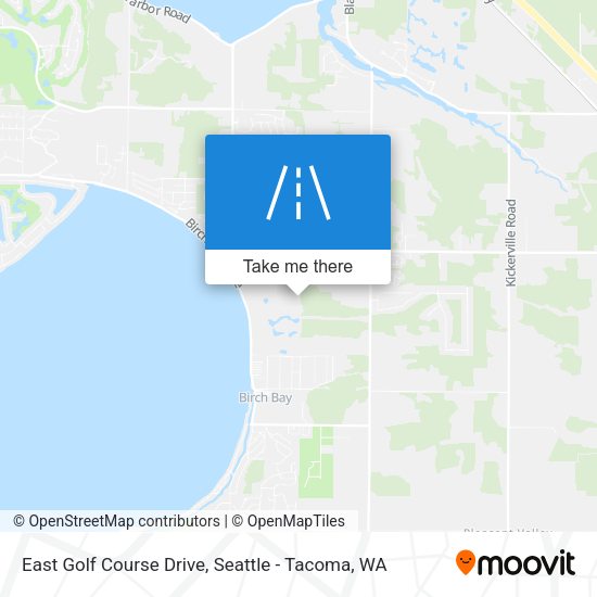 Mapa de East Golf Course Drive