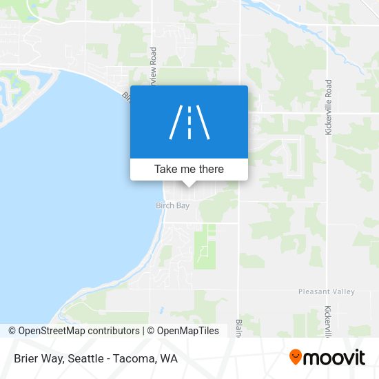 Brier Way map