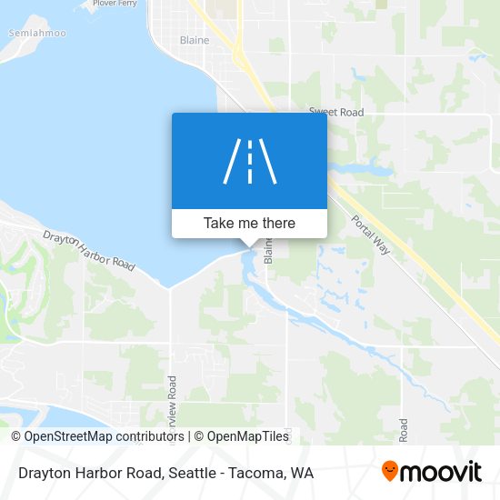 Drayton Harbor Road map
