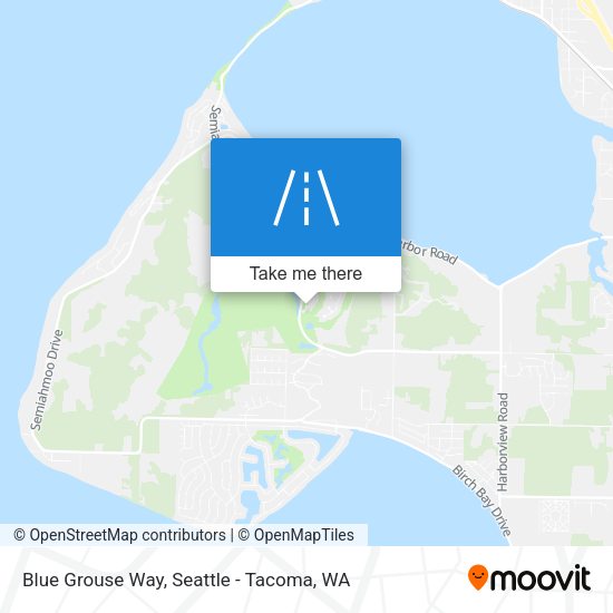 Blue Grouse Way map