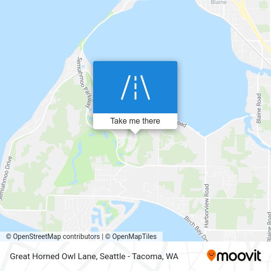 Great Horned Owl Lane map