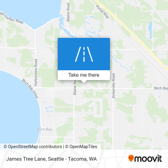 James Tree Lane map