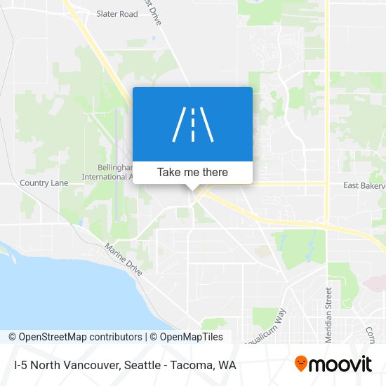 Mapa de I-5 North Vancouver