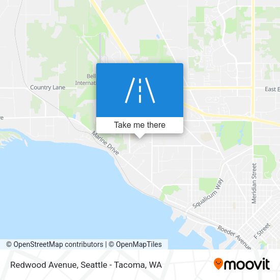 Mapa de Redwood Avenue