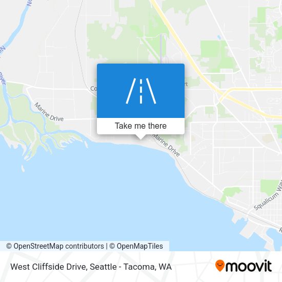 West Cliffside Drive map