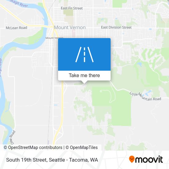 Mapa de South 19th Street
