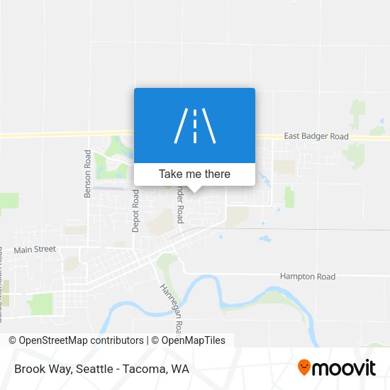 Brook Way map