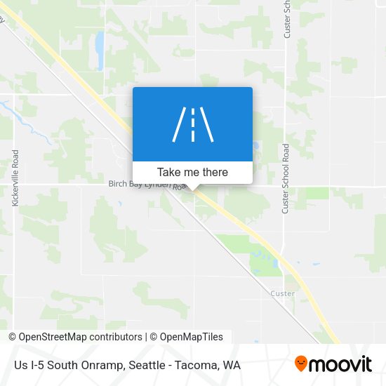 Mapa de Us I-5 South Onramp