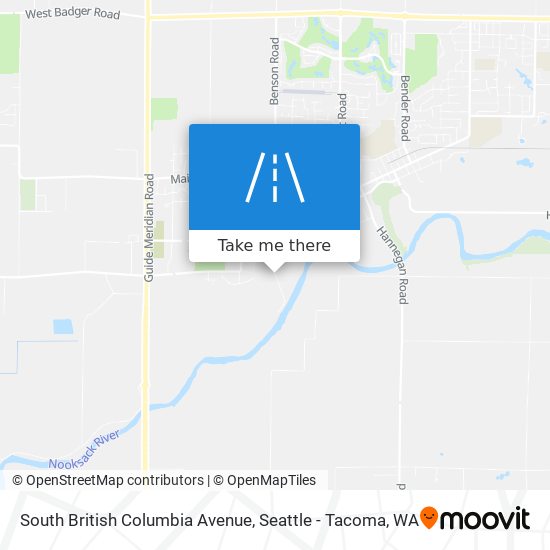 South British Columbia Avenue map