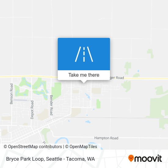 Bryce Park Loop map