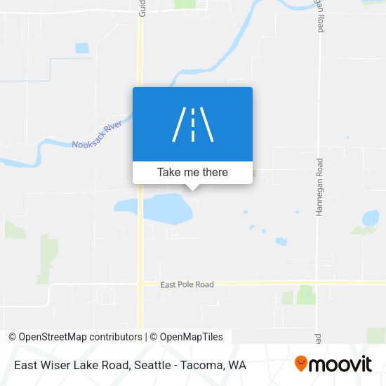 East Wiser Lake Road map