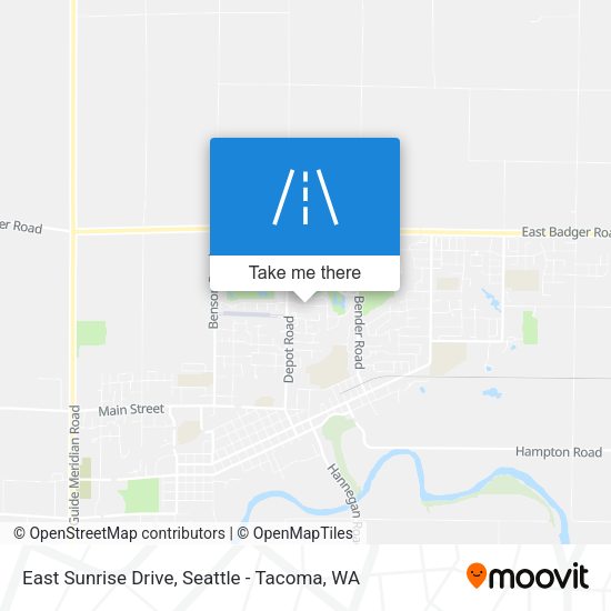 East Sunrise Drive map