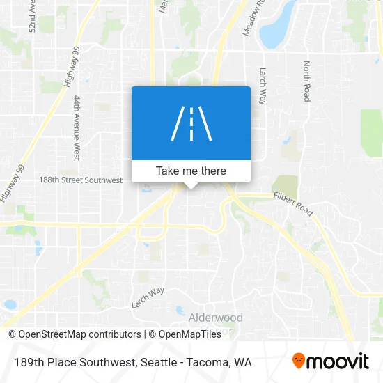 189th Place Southwest map