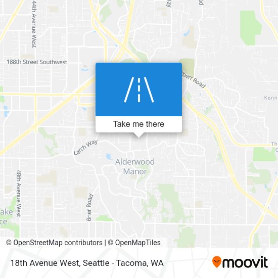 18th Avenue West map