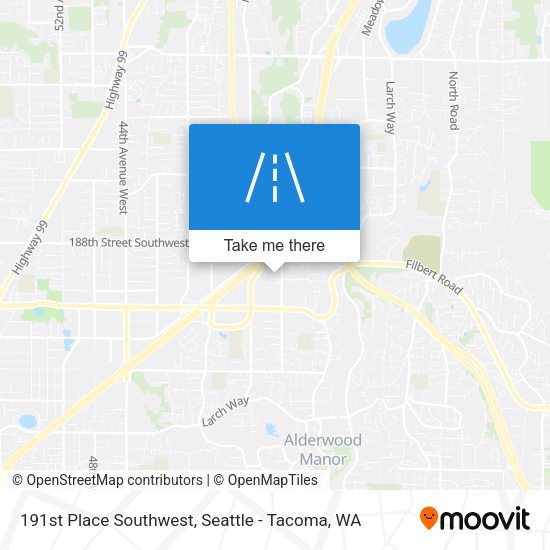 191st Place Southwest map