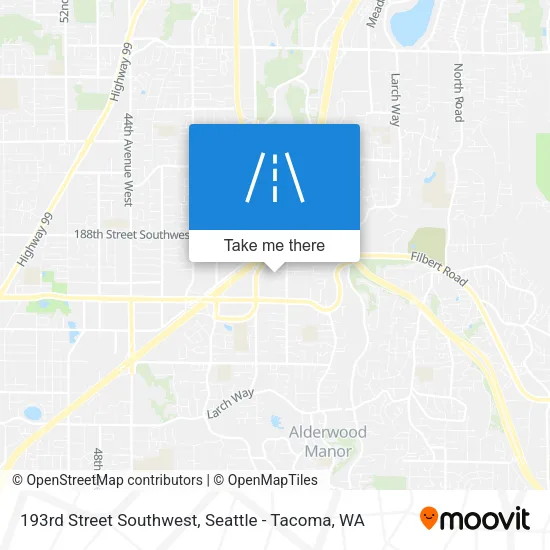 193rd Street Southwest map