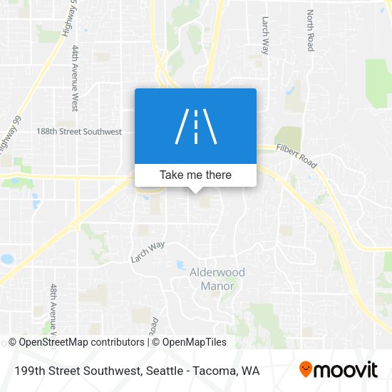 Mapa de 199th Street Southwest