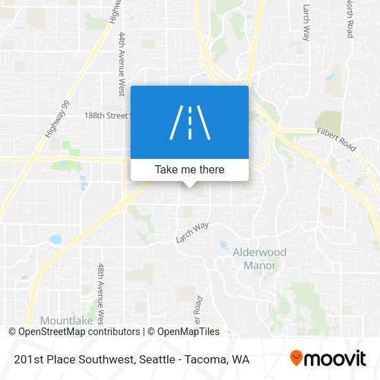 Mapa de 201st Place Southwest