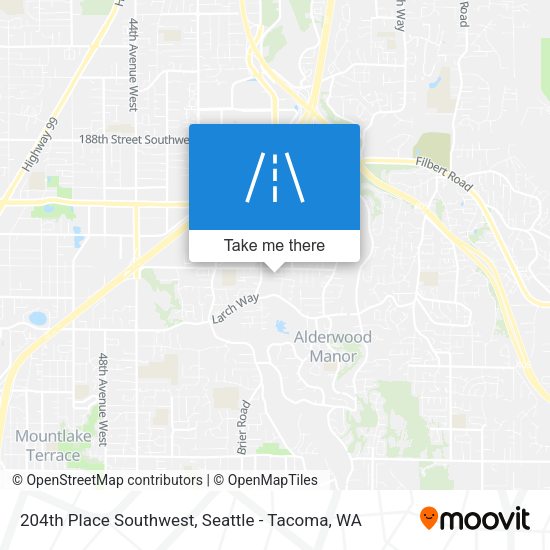 Mapa de 204th Place Southwest