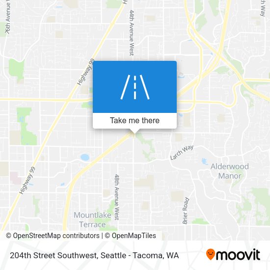 204th Street Southwest map