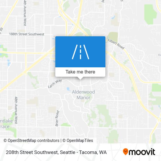 208th Street Southwest map