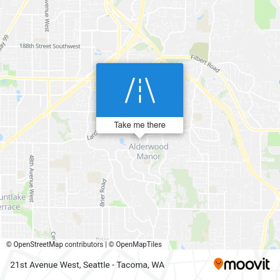 21st Avenue West map